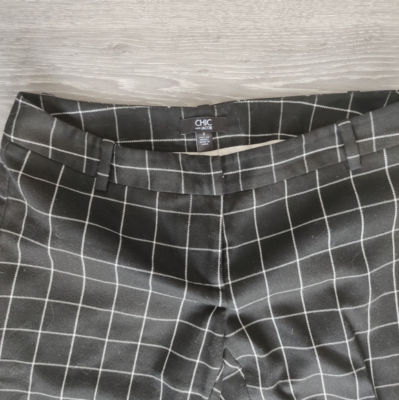 ****SOLD***Jacob black and white checkered tapered leg - Picture 3 of 3